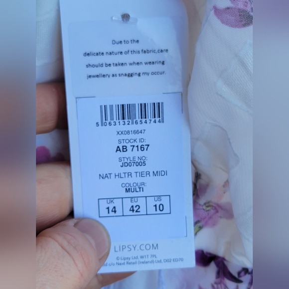 Lipsy Natalia Tiered Halter Dress - Picture 10 of 13